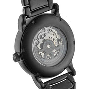  Shop Authentic Emporio Armani Meccanico Skeleton Black Dial Black Steel Strap Watch For Men - AR60045 - Luxxuri