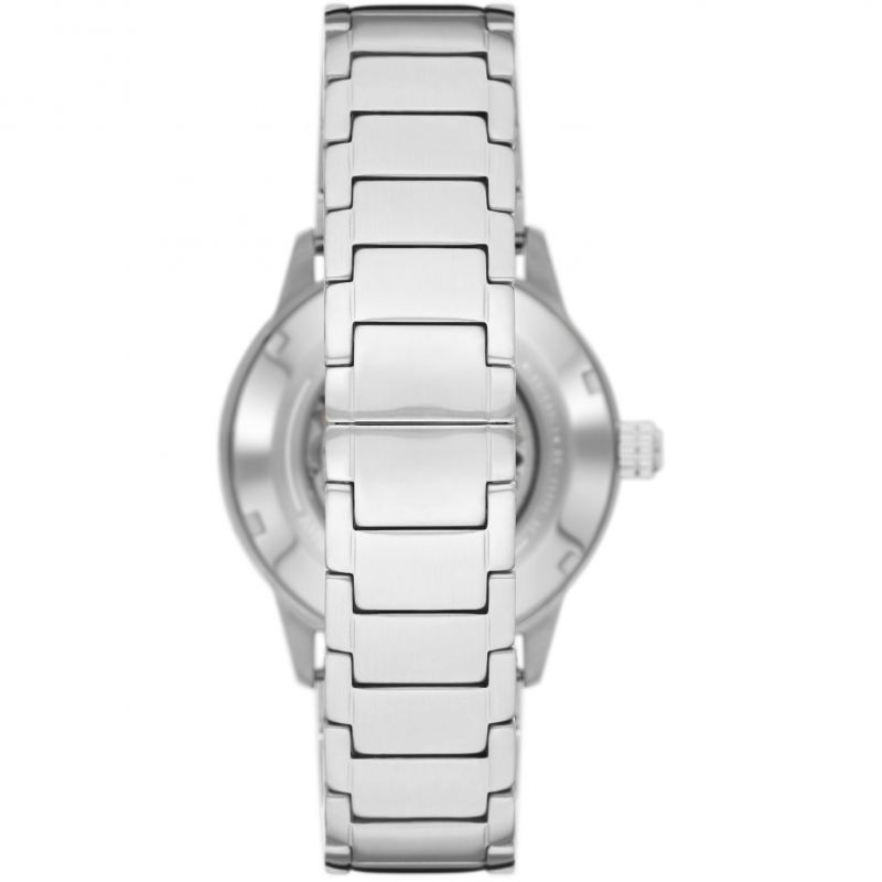  Shop Authentic Emporio Armani Meccanico Chronograph Automatic Green Dial Silver Steel Strap Watch For Men - AR60053 - Luxxuri