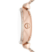  Shop Authentic Emporio Armani Meccanico Automatic White Dial Rose Gold Mesh Strap Watch For Women - AR60063 - Luxxuri