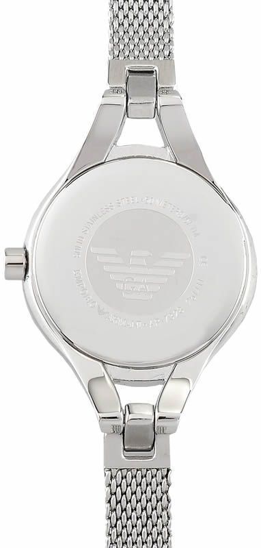  Shop Authentic Emporio Armani Classic Quartz Black Dial Silver Steel Strap Watch For Women - AR7328 - Luxxuri