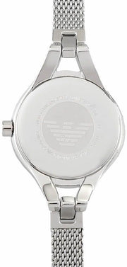  Shop Authentic Emporio Armani Classic Quartz Black Dial Silver Steel Strap Watch For Women - AR7328 - Luxxuri