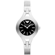  Shop Authentic Emporio Armani Classic Quartz Black Dial Silver Steel Strap Watch For Women - AR7328 - Luxxuri
