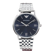  Shop Authentic Emporio Armani Kappa Quartz Blue Dial Silver Steel Strap Watch For Men - AR80010 - Luxxuri