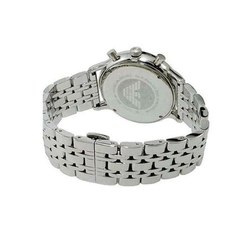  Shop Authentic Emporio Armani Gianni Chronograph Blue Dial Silver Steel Strap Watch For Men - AR80013 - Luxxuri