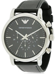  Shop Authentic Emporio Armani Dress Analog Black Dial Black Leather Strap Watch For Men - AR8029 - Luxxuri