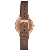  Shop Authentic Emporio Armani Classic Analog Silver Dial Brown Leather Strap Watch For Women - AR8040 - Luxxuri