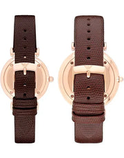  Shop Authentic Emporio Armani Analog White Dial Brown Leather Strap Watch For Men - AR9042 - Luxxuri