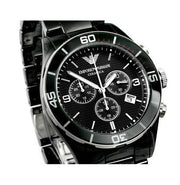  Shop Authentic Emporio Armani Black Ceramic Chronograph Black Dial Watch For Men - AR1421 - Luxxuri