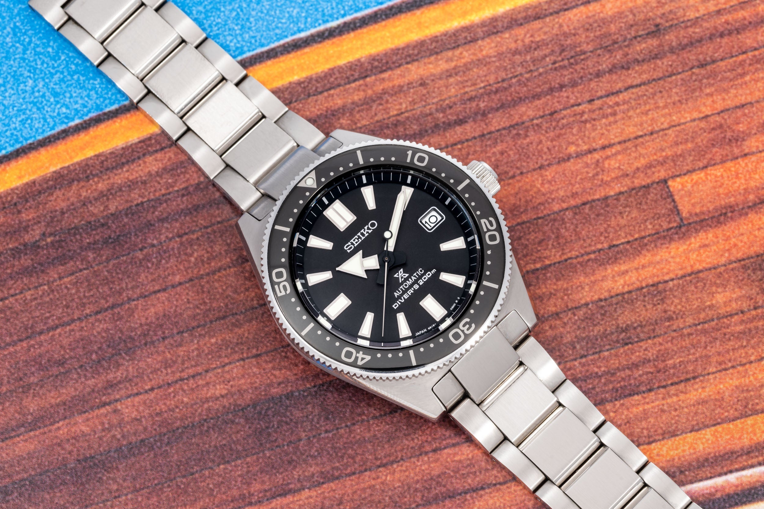  Shop Authentic Seiko Prospex Automatic Diver Black Dial Silver Steel Strap Watch For Men - SPB051J1 - Luxxuri