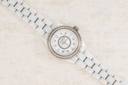  Shop Authentic Chanel J12 Quartz Diamonds White Dial White Steel Strap Watch for Women - J12 H3110 - Luxxuri