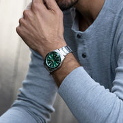 Shop Authentic Citizen Eco Drive Vintage Green Dial Silver Steel Strap Watch For Men - AW1598-70X - Luxxuri