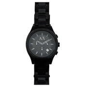  Shop Authentic Armani Exchange Chronograph Black Dial Black Steel Strap Watch for Men - AX1058 - Luxxuri