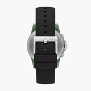  Shop Authentic Armani Exchange Outerbanks Chronograph Grey Dial Grey Silicone Strap Watch For Men - AX7123 - Luxxuri