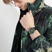 Shop Authentic Armani Exchange Outerbanks Chronograph Black Dial Black Silicone Strap Watch For Men - AX1348 - Luxxuri
