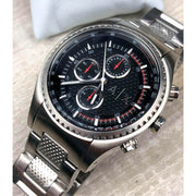  Shop Authentic Armani Exchange The Driver Chronograph Black Dial Silver Steel Strap Watch For Men - AX1612 - Luxxuri