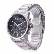  Shop Authentic Armani Exchange Banks Chronograph Black Dial Silver Steel Strap Watch For Men - AX1720 - Luxxuri