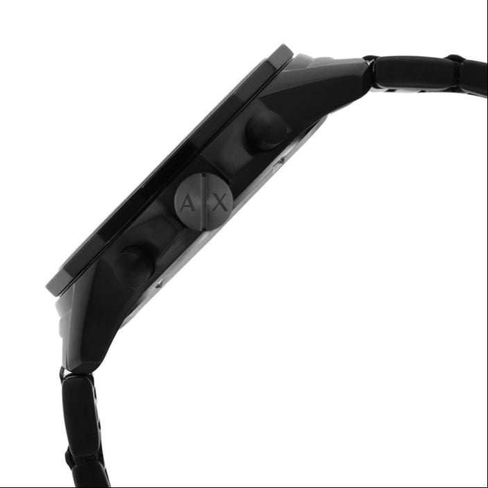  Shop Authentic Armani Exchange Banks Chronograph Black Dial Black Steel Strap Watch For Men - AX1722 - Luxxuri