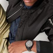  Shop Authentic Armani Exchange Banks Chronograph Black Dial Black Leather Strap Watch For Men - AX1724 - Luxxuri