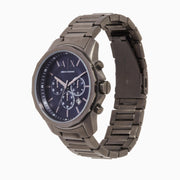  Shop Authentic Armani Exchange Banks Chronograph Blue Dial Grey Steel Strap Watch For Men - AX1731 - Luxxuri