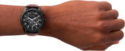  Shop Authentic Armani Exchange Outerbanks Chronograph Black Dial Brown Leather Strap Watch For Men - AX1732 - Luxxuri