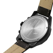  Shop Authentic Armani Exchange Outerbanks Chronograph Black Dial Brown Leather Strap Watch For Men - AX1732 - Luxxuri