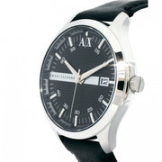  Shop Authentic Armani Exchange Hampton Chronograph Black Dial Black Leather Strap Watch For Men - AX2101 - Luxxuri