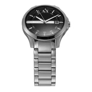  Shop Authentic Armani Exchange Hampton Chronograph Black Dial Silver Steel Strap Watch For Men - AX2103 - Luxxuri