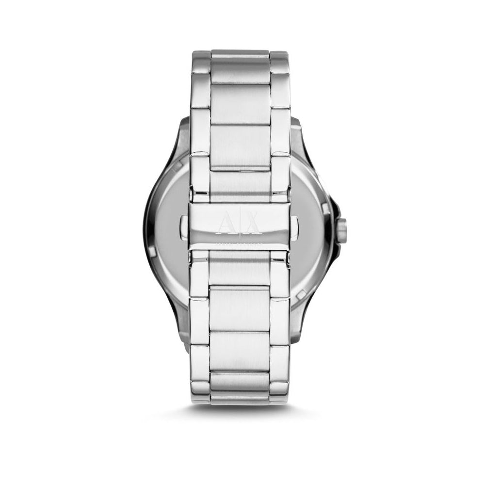  Shop Authentic Armani Exchange Hampton Chronograph Blue Dial Silver Steel Strap Watch For Men - AX2132 - Luxxuri