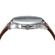  Shop Authentic Armani Exchange Hampton Chronograph Blue Dial Brown Leather Strap Watch For Men - AX2133 - Luxxuri