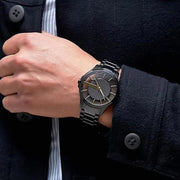  Shop Authentic Armani Exchange Hampton Chronograph Black Dial Black Steel Strap Watch For Men - AX2189 - Luxxuri