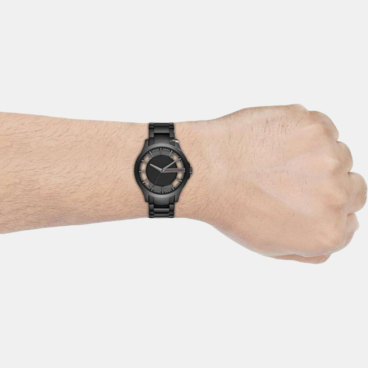  Shop Authentic Armani Exchange Hampton Chronograph Black Dial Black Steel Strap Watch For Men - AX2189 - Luxxuri