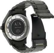  Shop Authentic Armani Exchange Hampton Chronograph Black Dial Black Steel Strap Watch For Men - AX2192 - Luxxuri