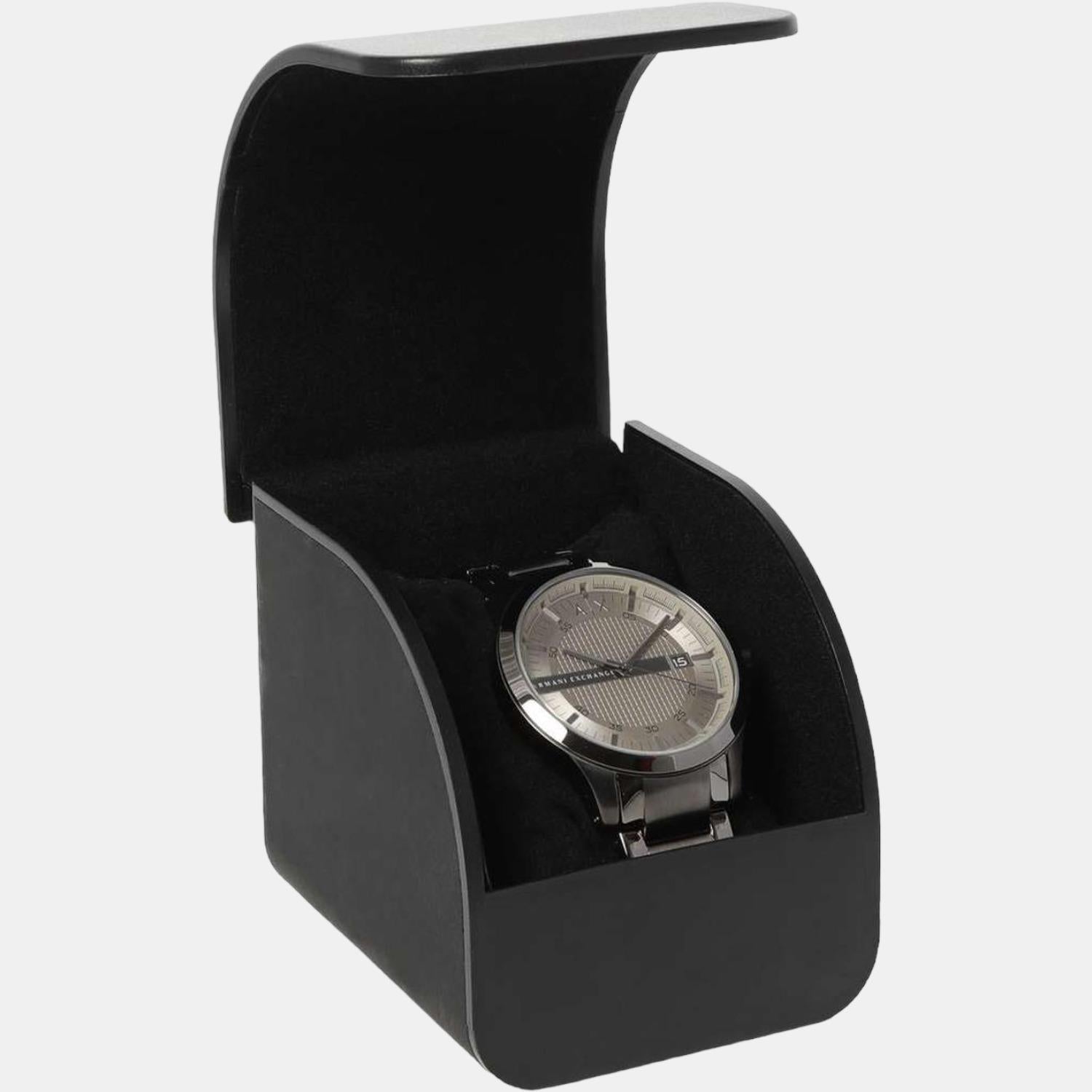  Shop Authentic Armani Exchange Hampton Chronograph Grey Dial Grey Steel Strap Watch For Men - AX2194 - Luxxuri