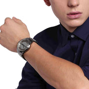  Shop Authentic Armani Exchange Hampton Chronograph Grey Dial Grey Steel Strap Watch For Men - AX2194 - Luxxuri