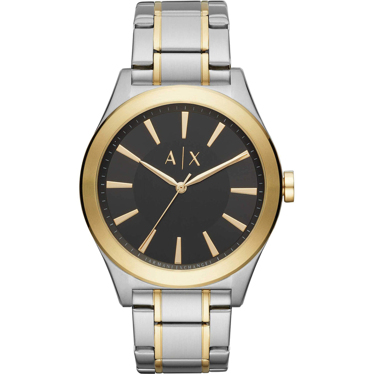  Shop Authentic Armani Exchange Nico Analog Black Dial Two Tone Steel Strap Watch For Men - AX2336 - Luxxuri