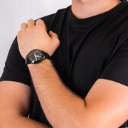  Shop Authentic Armani Exchange Hampton Chronograph Black Dial Black Steel Strap Watch For Men - AX2413 - Luxxuri