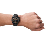  Shop Authentic Armani Exchange Chronograph Black Dial Black Steel Strap Watch For Men - AX2429 - Luxxuri