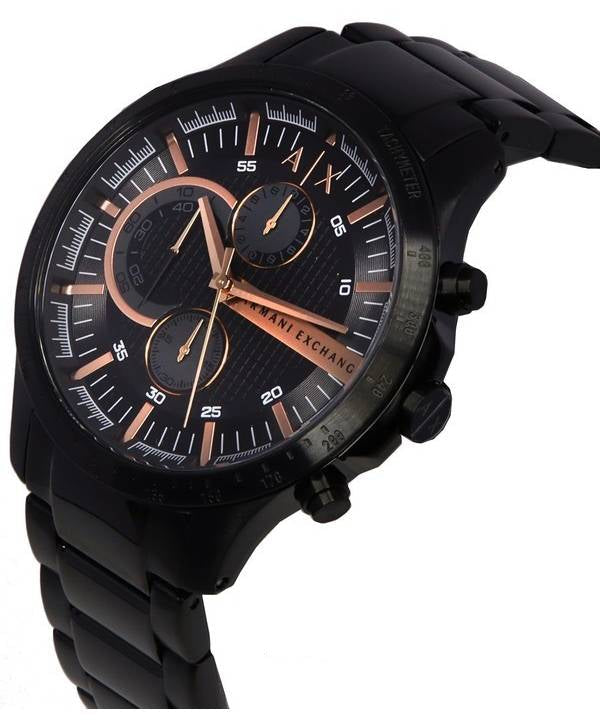  Shop Authentic Armani Exchange Chronograph Black Dial Black Steel Strap Watch For Men - AX2429 - Luxxuri
