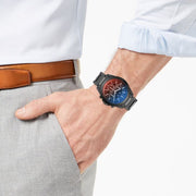  Shop Authentic Armani Exchange Drexler Chronograph Black Dial Black Steel Strap Watch For Men - AX2615 - Luxxuri