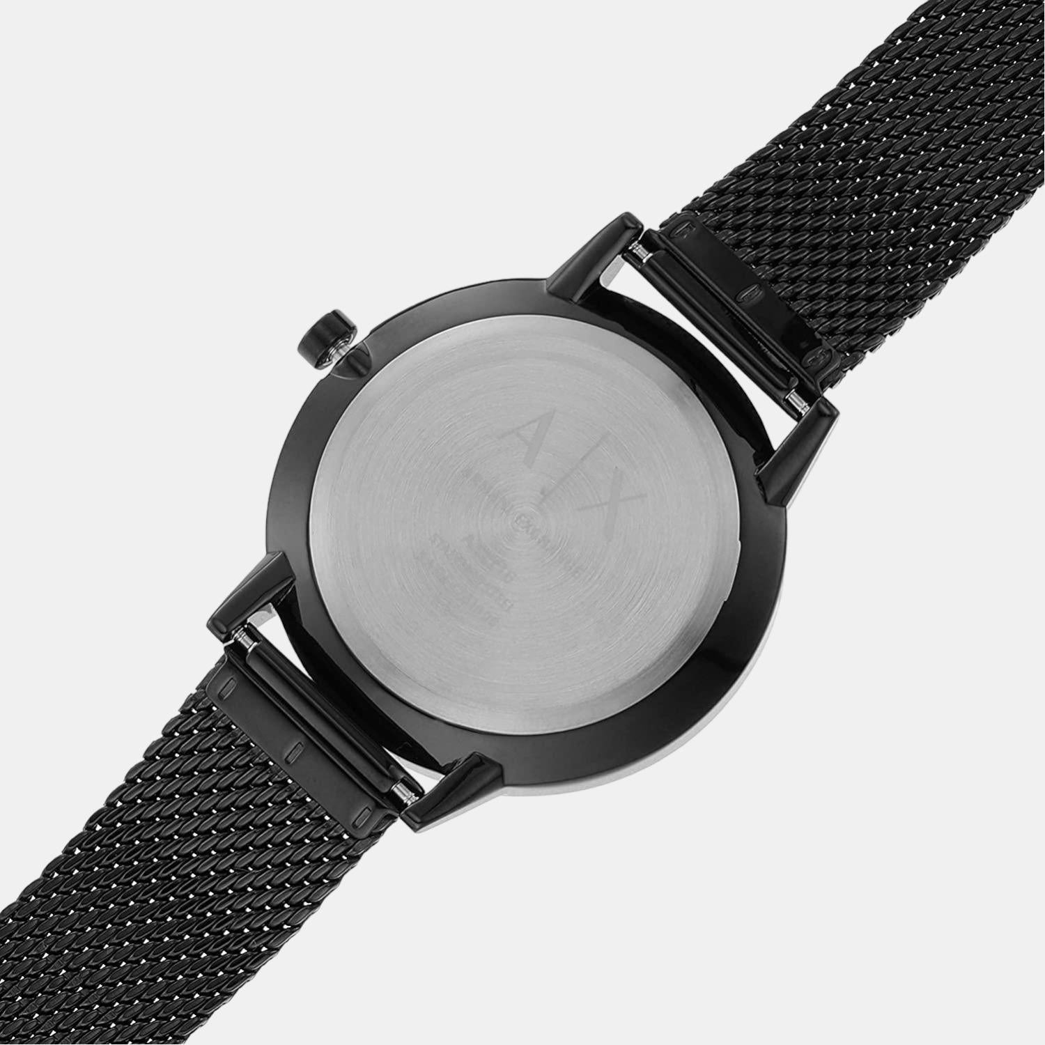  Shop Authentic Armani Exchange Cayde Chronograph Black Dial Black Mesh Strap Watch For Men - AX2716 - Luxxuri