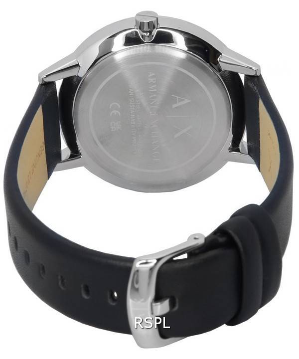 Shop Authentic Armani Exchange Cayde Chronograph Black Dial Black Leather Strap Watch for Men - AX2745 - Luxxuri