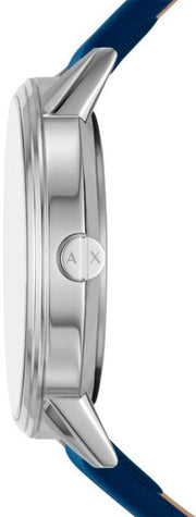  Shop Authentic Armani Exchange Cayde Chronograph Blue Dial Blue Leather Strap Watch for Men - AX2746 - Luxxuri