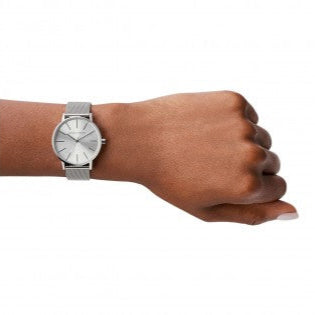  Shop Authentic Armani Exchange Lola Analog Silver Dial Silver Mesh Strap Watch For Women - AX5535 - Luxxuri