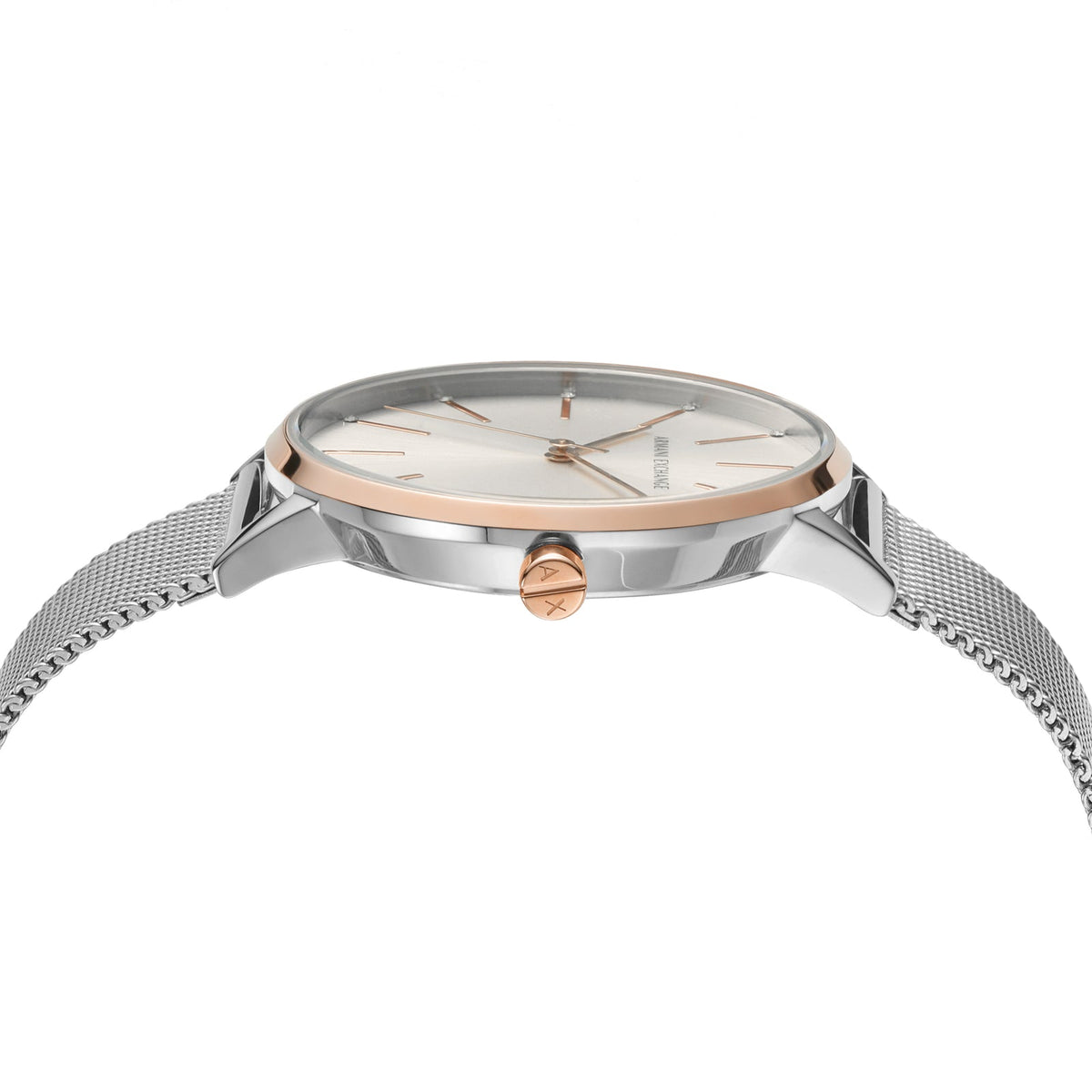  Shop Authentic Armani Exchange Lola Analog White Dial Silver Mesh Strap Watch For Women - AX5537 - Luxxuri