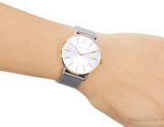  Shop Authentic Armani Exchange Lola Analog White Dial Silver Mesh Strap Watch For Women - AX5537 - Luxxuri