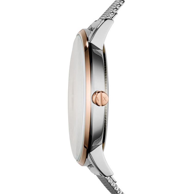  Shop Authentic Armani Exchange Lola Analog White Dial Silver Mesh Strap Watch For Women - AX5537 - Luxxuri