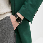 Shop Authentic Armani Exchange Lola Three Hand Black Dial Black Mesh Strap Watch For Women - AX5548 - Luxxuri