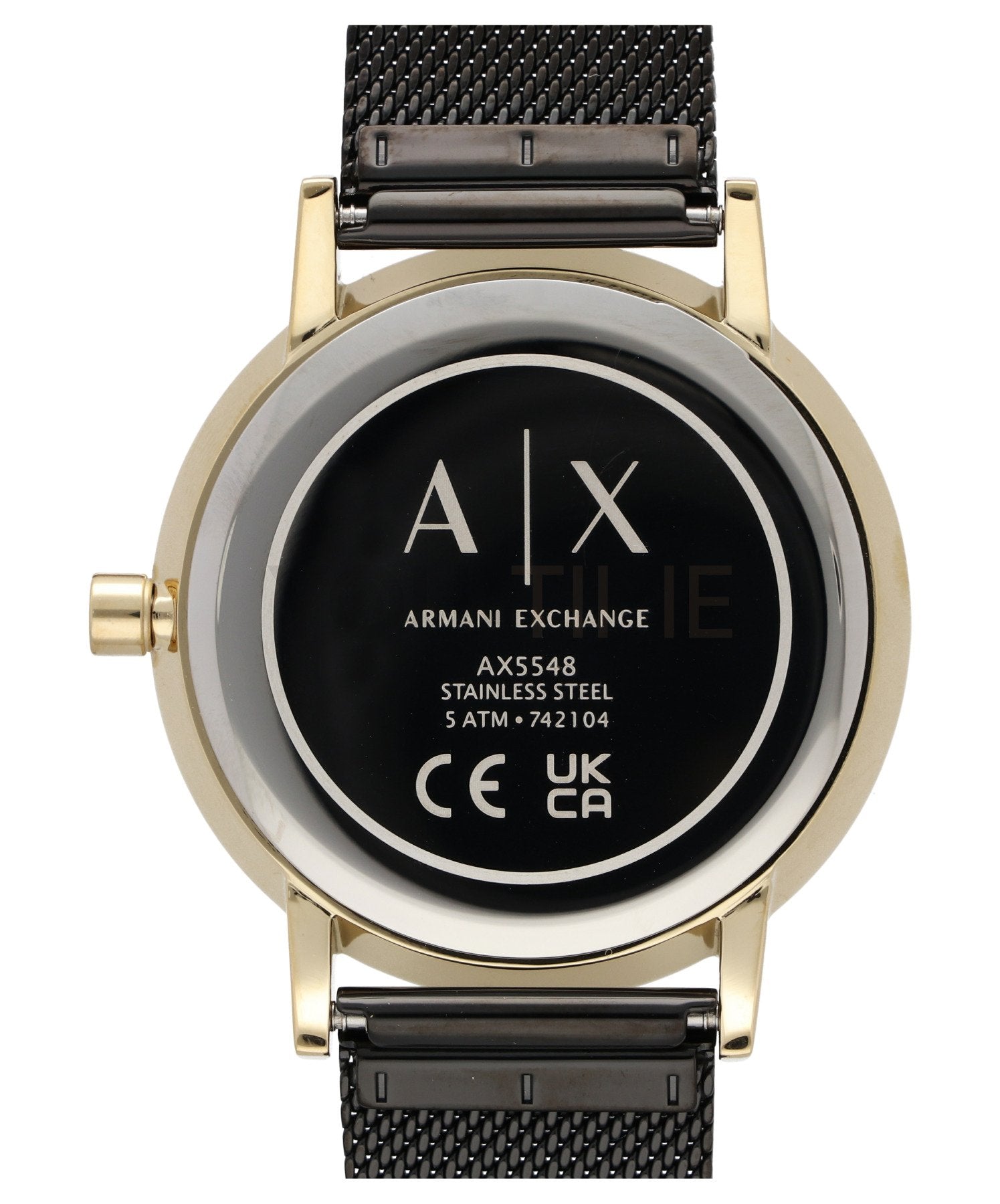  Shop Authentic Armani Exchange Lola Three Hand Black Dial Black Mesh Strap Watch For Women - AX5548 - Luxxuri