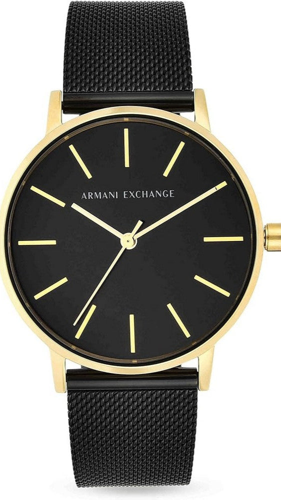  Shop Authentic Armani Exchange Lola Three Hand Black Dial Black Mesh Strap Watch For Women - AX5548 - Luxxuri