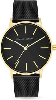  Shop Authentic Armani Exchange Lola Three Hand Black Dial Black Mesh Strap Watch For Women - AX5548 - Luxxuri